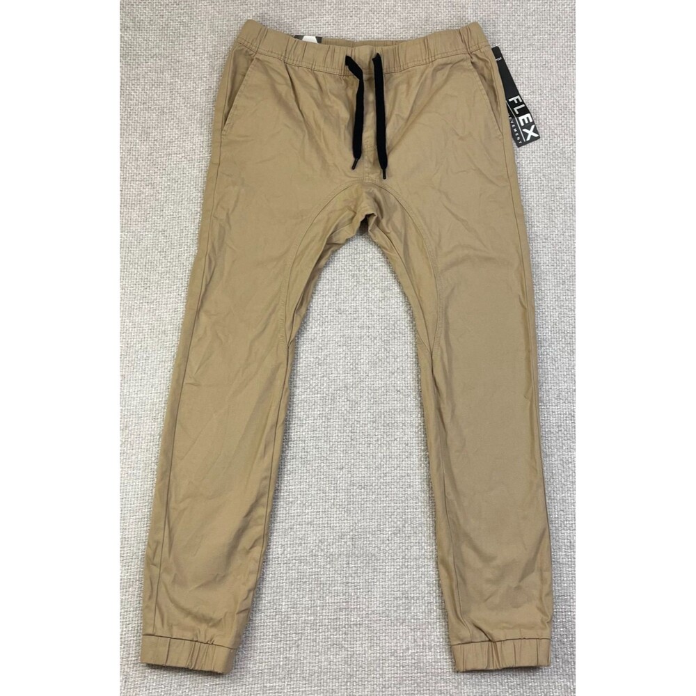 NEW Southpole Flex Jogger Pants Men's Medium Beige Tan FLEX The Movement